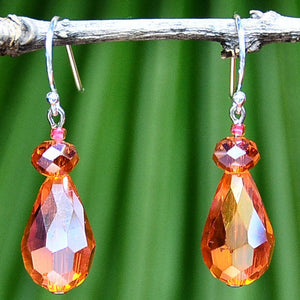 TANGERINE DREAM EARRINGS -  CRYSTAL