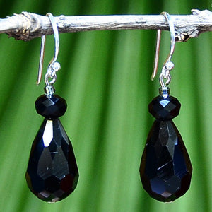 TWILIGHT DROPS EARRINGS- BLACK ONYX