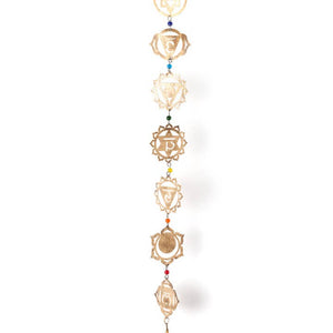 Viaan Seven Chakras Bell Wind Chime Garland-Fair Trade Home