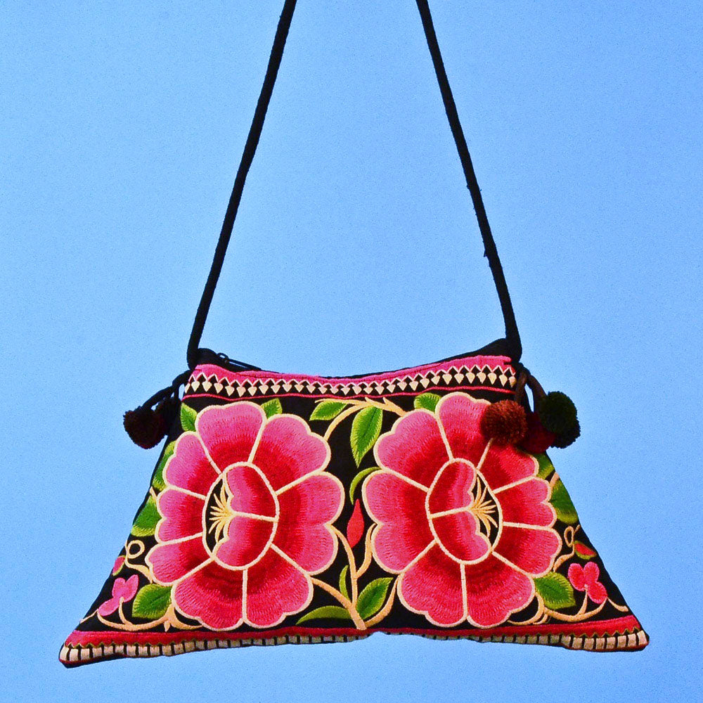 THEDA EMBROIDERED FAIR TRADE TOTE BAG