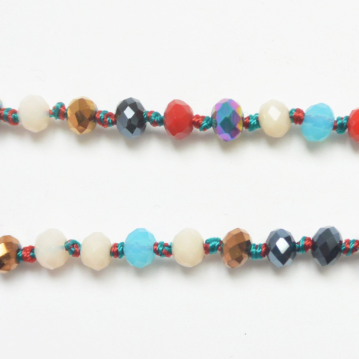 KRISTAL ~ GOLD BUDDHA MULTI-COLORED MALA MALA NECKLACES ZENZOEY JEWELRY & ACCESSORIES 