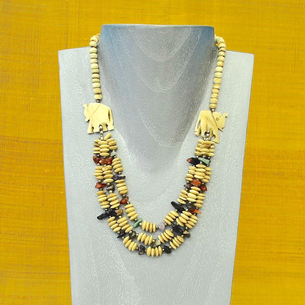VINTAGE BOHO HANDMADE NECKLACE ~ ELEPHANT WALK IMPORTED NECKLACES ZENZOEY JEWELRY & ACCESSORIES 