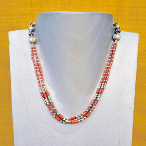 VINTAGE HANDMADE KASHMIRI TRIBAL NECKLACE ~ KASHMIRI SUNSET ASIAN JEWELRY, CHAKRA ZENZOEY JEWELRY & ACCESSORIES 
